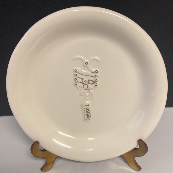 Williams Sonoma Corkscrew Porcelain 6”D Plates Set of Six - Picture 5 of 16